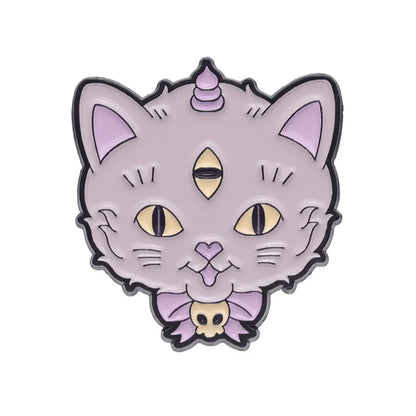 Cartoon Style Cute Cat Alloy Stoving Varnish Women'S Brooches