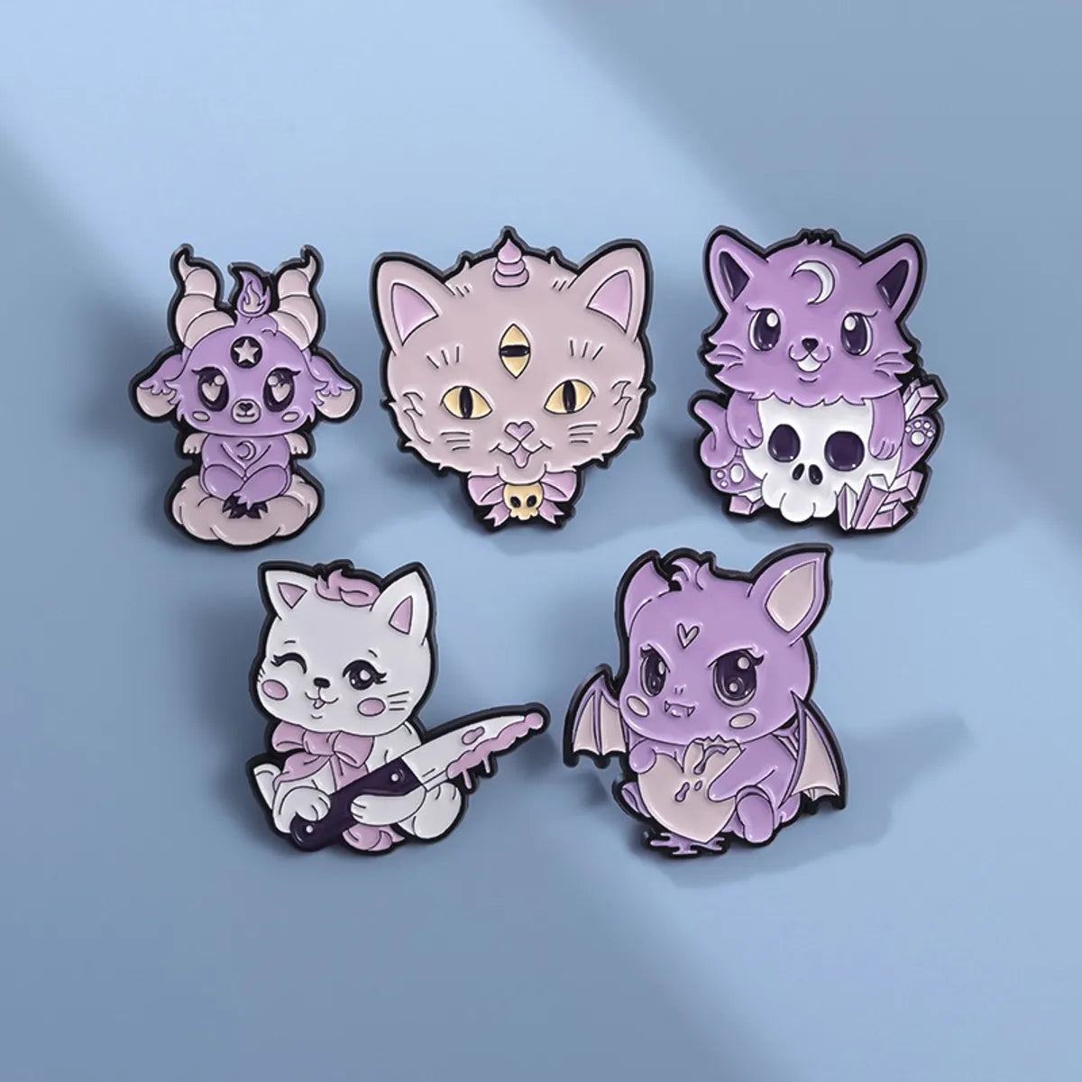 Cartoon Style Cute Cat Alloy Stoving Varnish Women'S Brooches