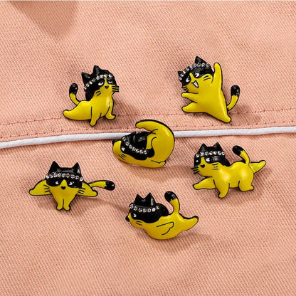 Cartoon Style Cute Cat Alloy Women'S Brooches