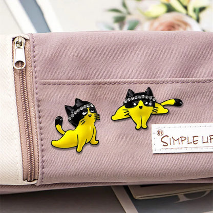 Cartoon Style Cute Cat Alloy Women'S Brooches