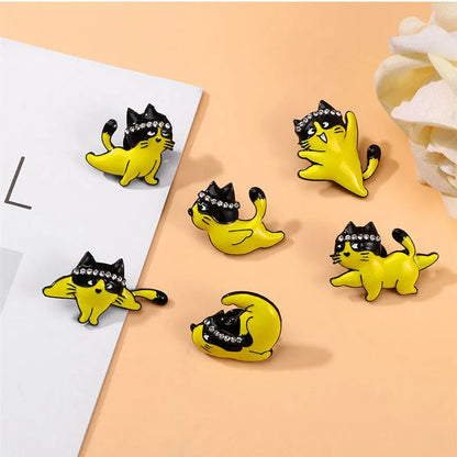 Cartoon Style Cute Cat Alloy Women'S Brooches