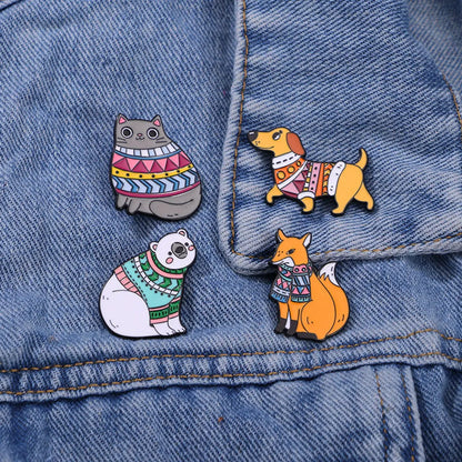 Cartoon Style Cute Classic Style Animal Alloy Stoving Varnish Unisex Brooches