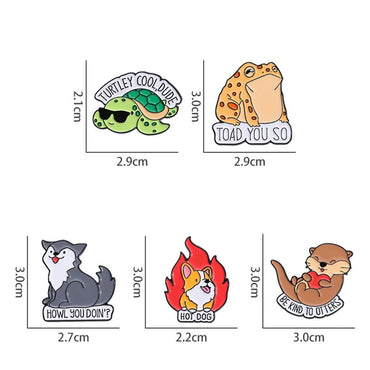 Cartoon Style Cute Cowboy Style Animal Alloy Stamping Stoving Varnish Plating Women'S Brooches