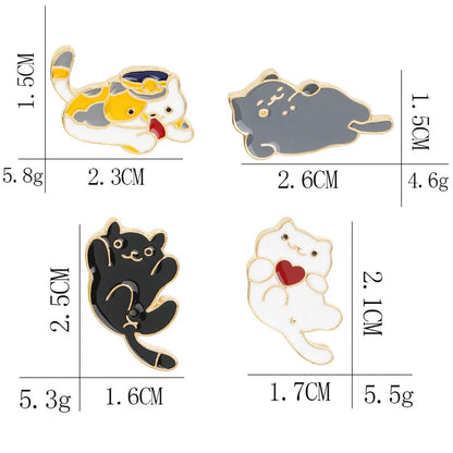 Cartoon Style Cute Cowboy Style Animal Alloy Stoving Varnish Plating Kid'S Unisex Brooches Collar Pin