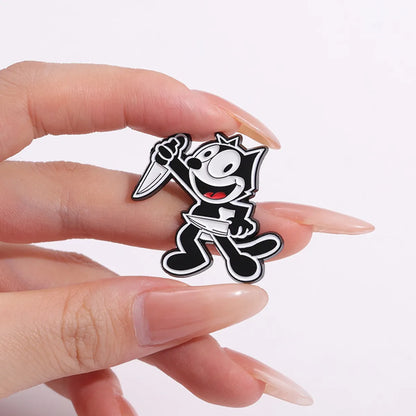 Cartoon Style Cute Cowboy Style Animal Cartoon Character Letter Alloy Stamping Stoving Varnish Plating Unisex Brooches