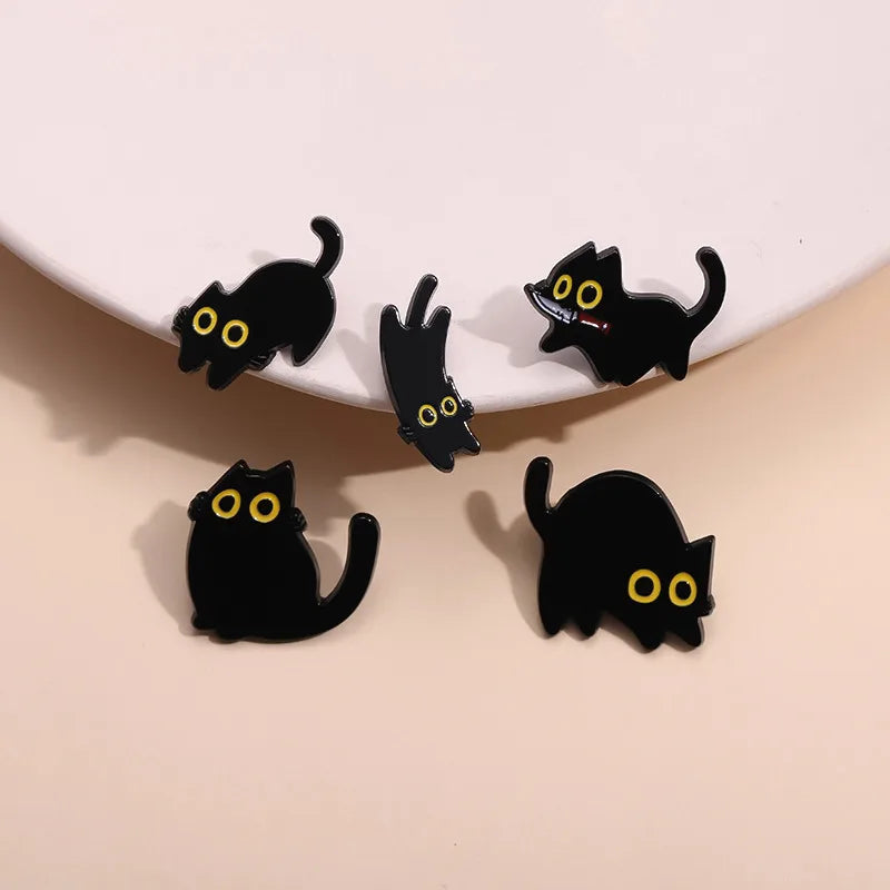 Cartoon Style Cute Cowboy Style Animal Cat Alloy Stamping Stoving Varnish Plating Unisex Brooches