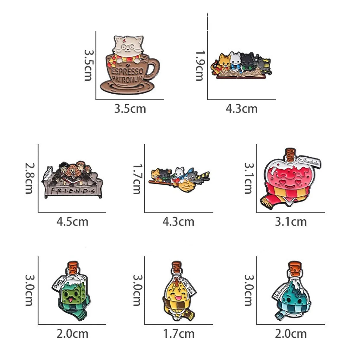 Cartoon Style Cute Cowboy Style Animal Cat Bottle Alloy Stamping Stoving Varnish Plating Unisex Brooches