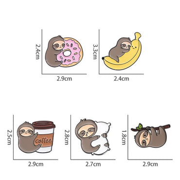 Cartoon Style Cute Cowboy Style Animal Fruit Alloy Stamping Stoving Varnish Plating Unisex Brooches