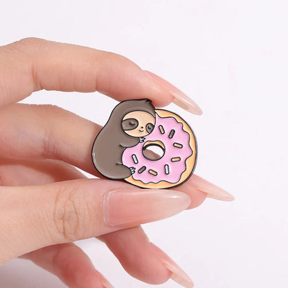 Cartoon Style Cute Cowboy Style Animal Fruit Alloy Stamping Stoving Varnish Plating Unisex Brooches