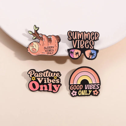 Cartoon Style Cute Cowboy Style Animal Letter Rainbow Alloy Stamping Stoving Varnish Plating Unisex Badge Brooches Collar Pin