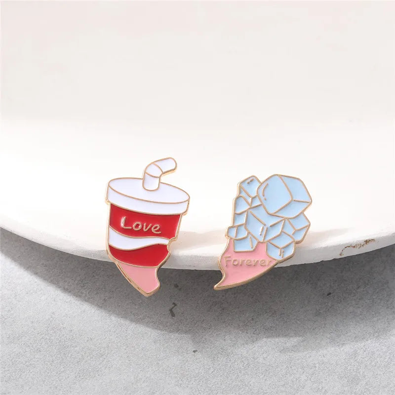 Cartoon Style Cute Cowboy Style Animal Moon Fruit Alloy Patchwork Stoving Varnish Plating Women'S Brooches