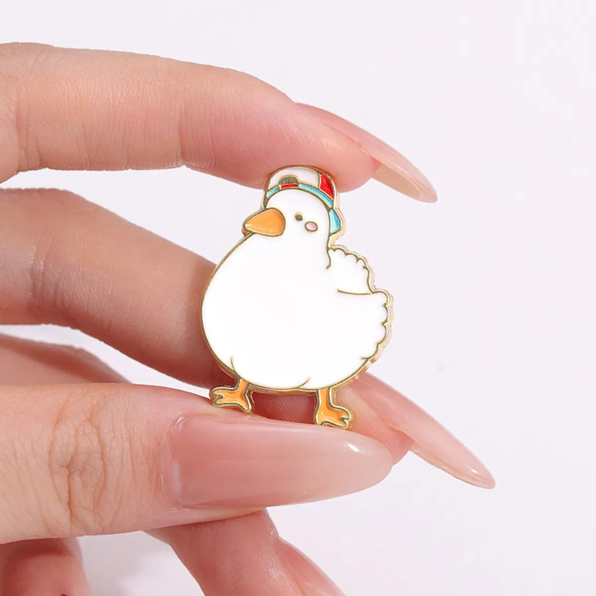 Cartoon Style Cute Cowboy Style Duck Alloy Stamping Stoving Varnish Plating Women'S Brooches