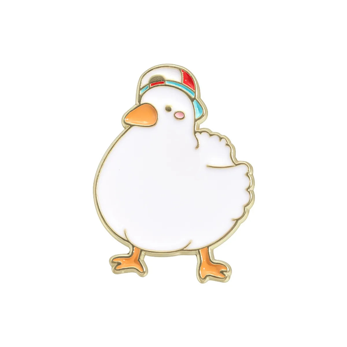 Cartoon Style Cute Cowboy Style Duck Alloy Stamping Stoving Varnish Plating Women'S Brooches