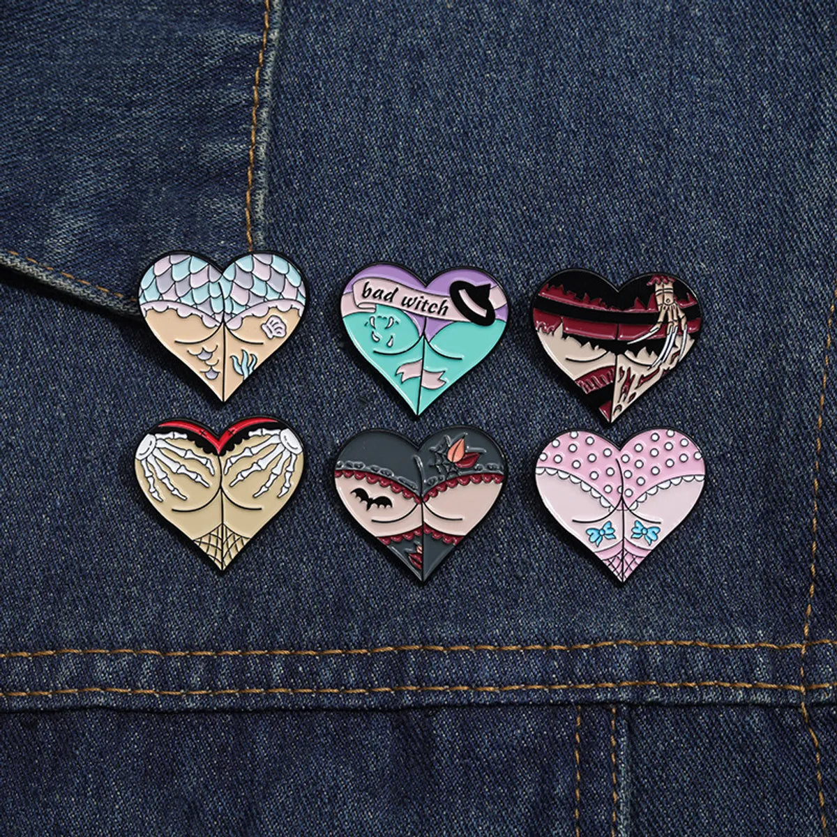 Cartoon Style Cute Cowboy Style Letter Heart Shape Alloy Stamping Stoving Varnish Women'S Brooches