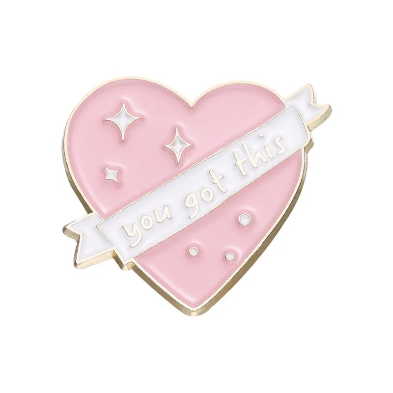 Cartoon Style Cute Cowboy Style Letter Moon Heart Shape Alloy Stamping Stoving Varnish Plating Unisex Brooches