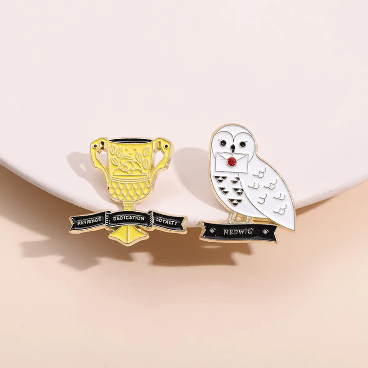 Cartoon Style Cute Cowboy Style Trophy Letter Owl Alloy Stamping Stoving Varnish Plating Unisex Badge Brooches Collar Pin