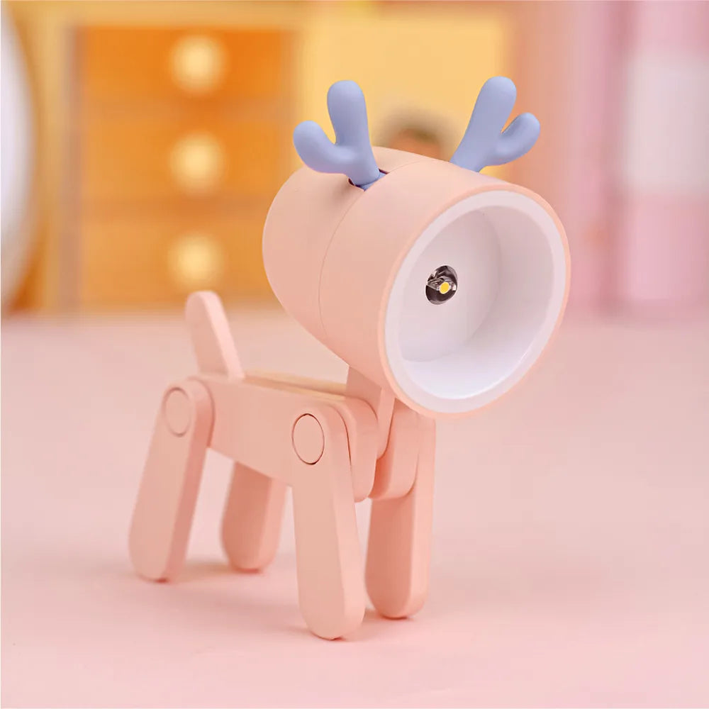 Cartoon Style Cute Deer Plastic Indoor Night Lights