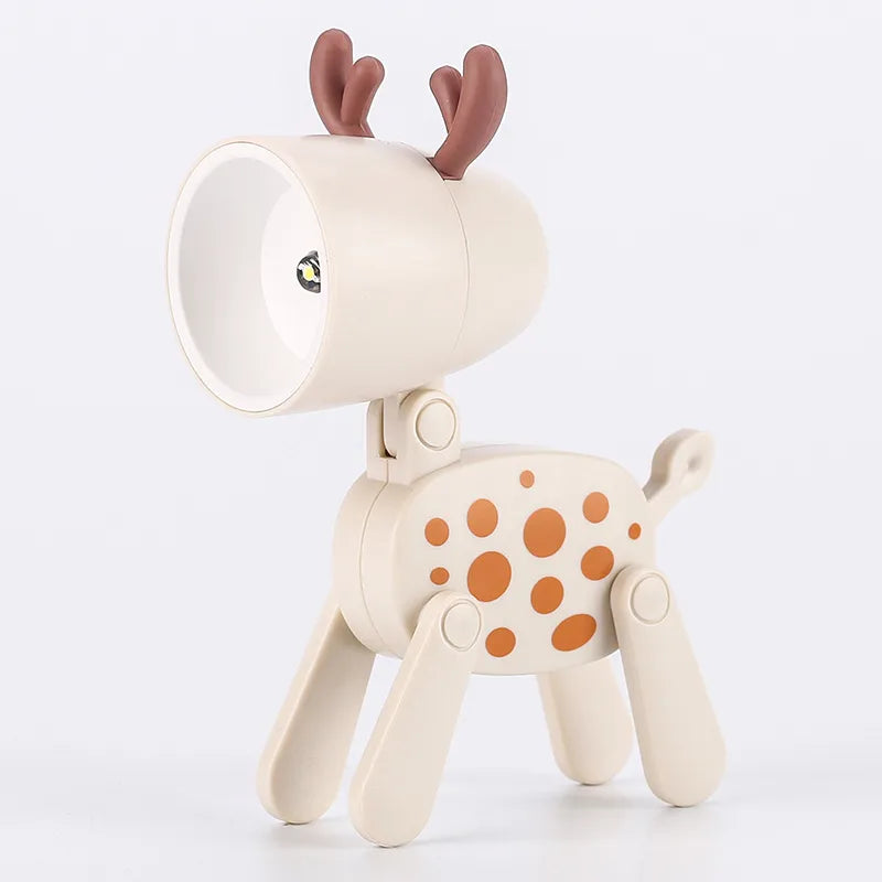 Cartoon Style Cute Deer Plastic Indoor Night Lights