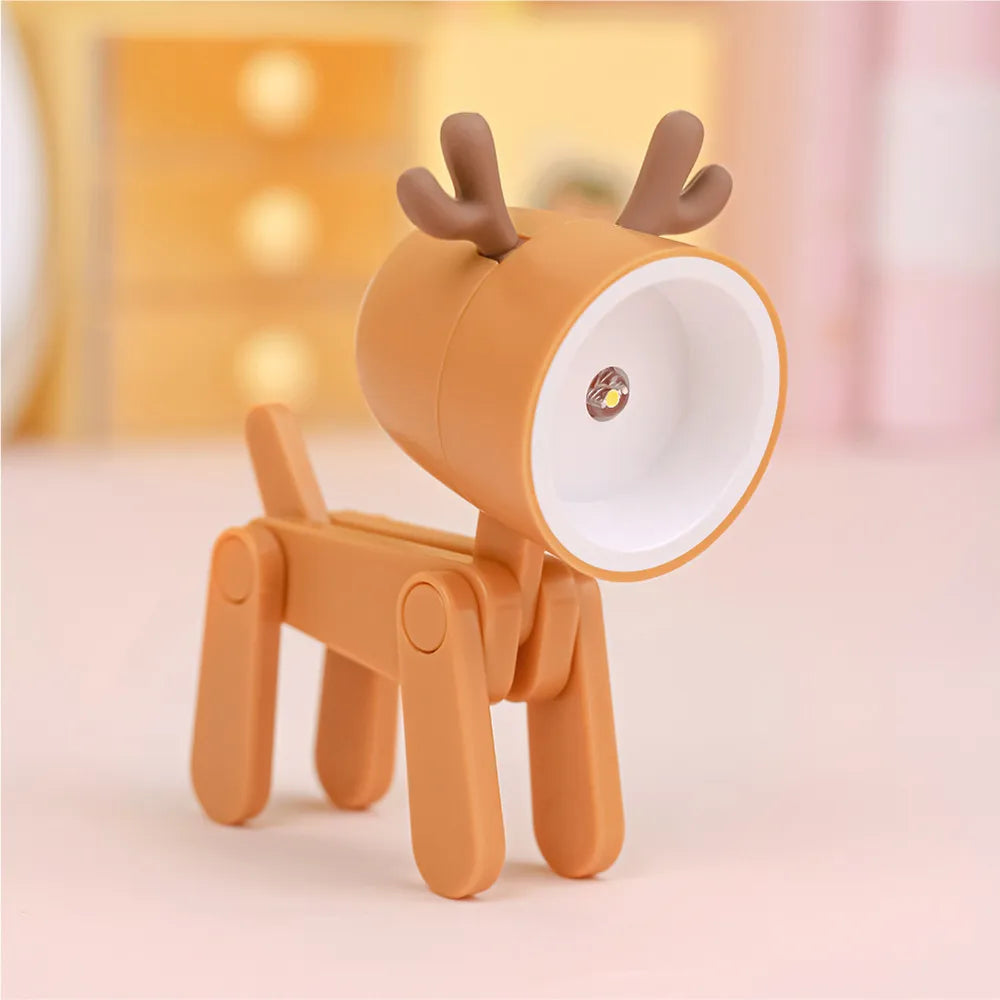 Cartoon Style Cute Deer Plastic Indoor Night Lights