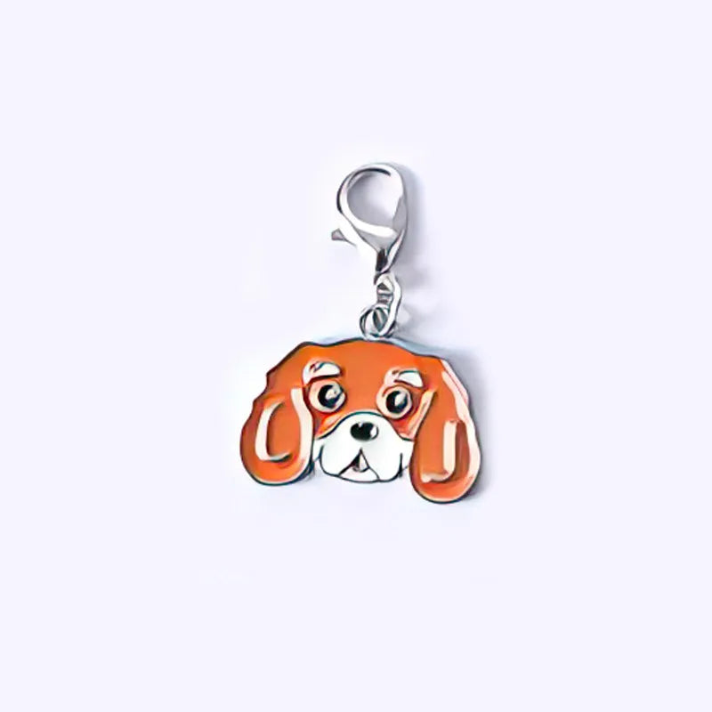 Cartoon Style Cute Dog Metal Unisex Bag Pendant Keychain