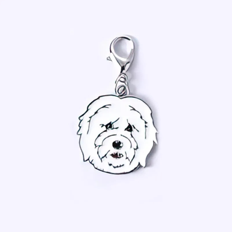 Cartoon Style Cute Dog Metal Unisex Bag Pendant Keychain