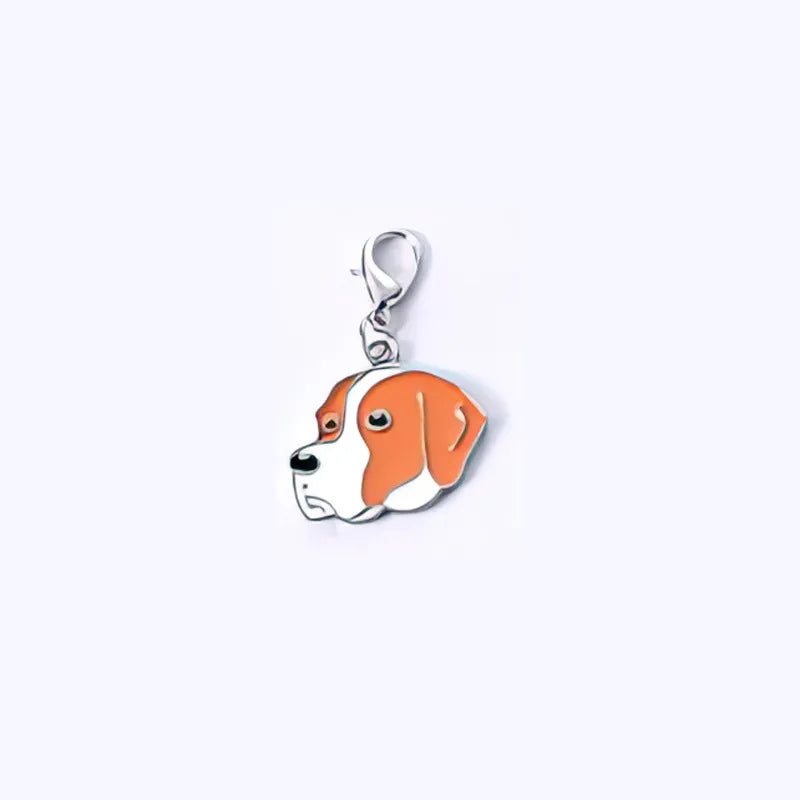 Cartoon Style Cute Dog Metal Unisex Bag Pendant Keychain