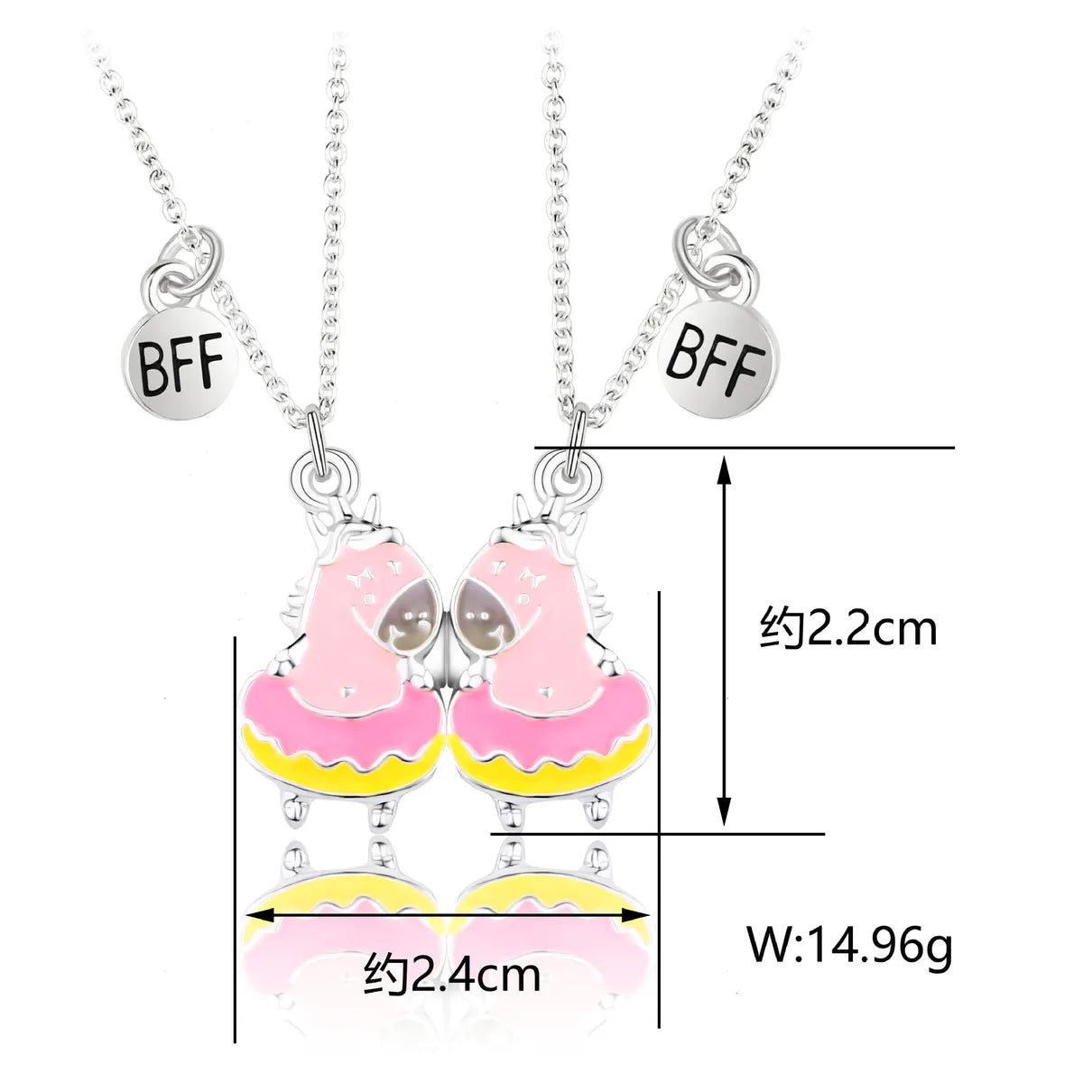 Cartoon Style Cute Flamingo  Cat Alloy Girl'S Pendant Necklace