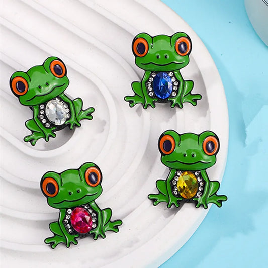 Cartoon Style Cute Frog Alloy Unisex Brooches