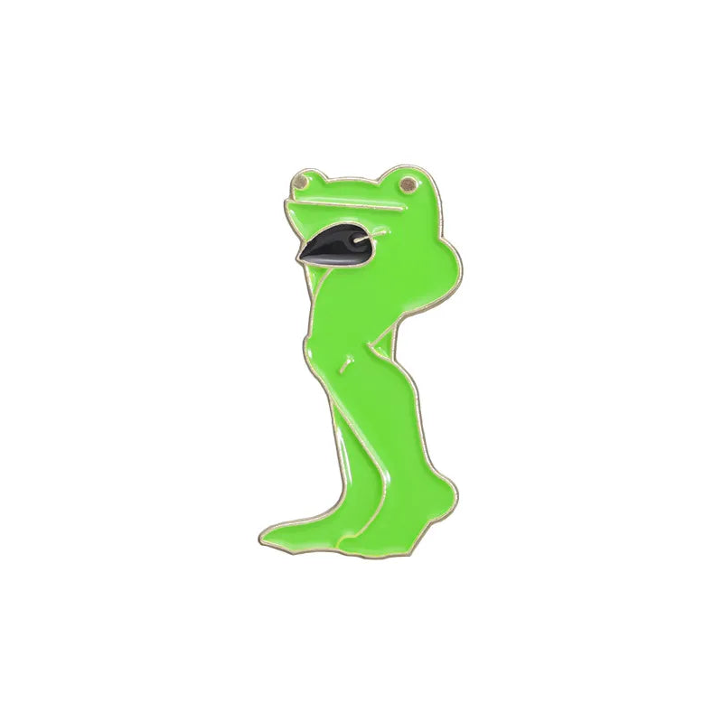 Cartoon Style Cute Frog Zinc Alloy Plating Unisex Brooches