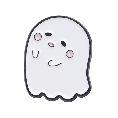 Cartoon Style Cute Ghost Alloy Stoving Varnish Women'S Brooches