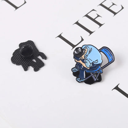 Cartoon Style Cute Human Frog Alloy Stoving Varnish Plating Unisex Brooches