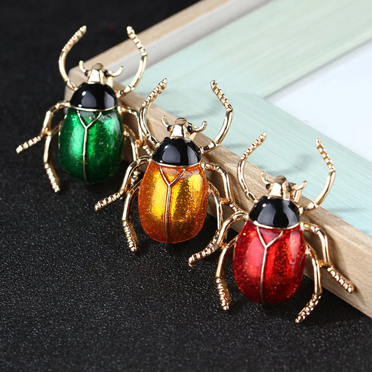 Cartoon Style Cute Insect Alloy Enamel Inlay Rhinestones Unisex Brooches