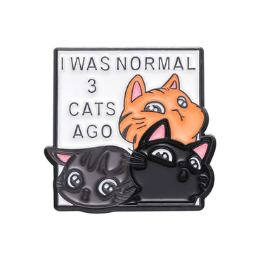 Cartoon Style Cute Letter Cat Alloy Plating Unisex Brooches