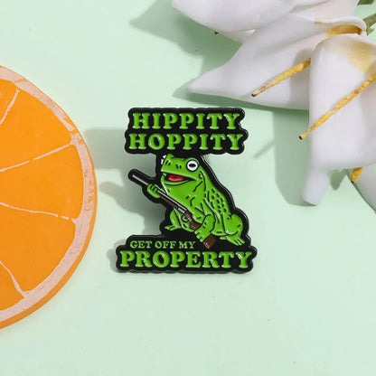 Cartoon Style Cute Letter Frog Alloy Plating Unisex Brooches