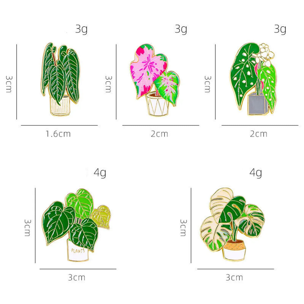 Cartoon Style Cute Pastoral Leaves Plant Alloy Enamel Plating Unisex Brooches