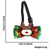 Cartoon Style Cute Polyester Christmas Santa Claus Bow Knot Elk Pet Collar