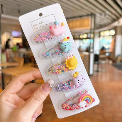 Cartoon Style Cute Rabbit Cartoon Fruit Plastic Sequins Hair Clip