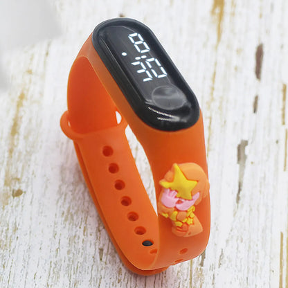 Cartoon Style Cute Simple Style Solid Color Electronic Kids Watches