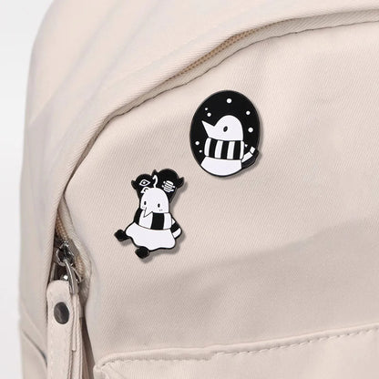 Cartoon Style Cute Snowman Alloy Enamel Plating Unisex Brooches Collar Pin