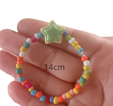 Cartoon Style Cute Star Flower Butterfly Plastic Wholesale Bracelets