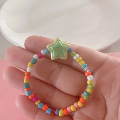 Cartoon Style Cute Star Flower Butterfly Plastic Wholesale Bracelets