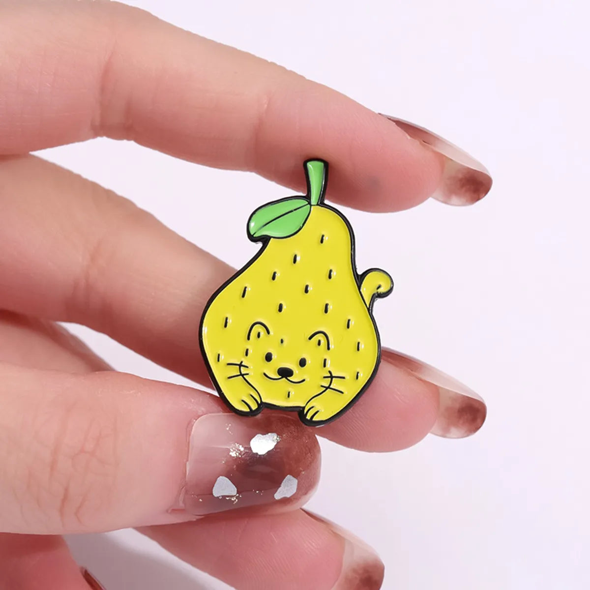 Cartoon Style Cute Sweet Fruit Strawberry Watermelon Zinc Alloy Plating Unisex Brooches