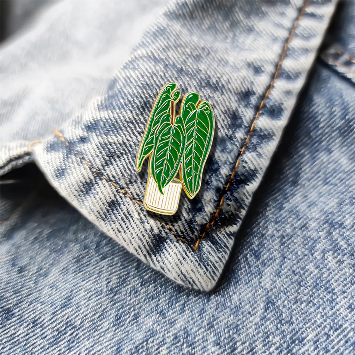 Cartoon Style Cute Sweet Leaf Plant Alloy Enamel Unisex Brooches