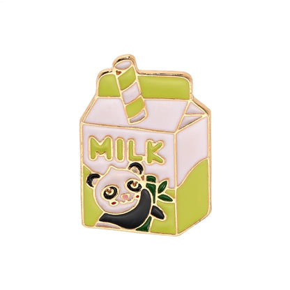 Cartoon Style Cute Sweet Letter Cat Box Alloy Enamel Plating Unisex Brooches Collar Pin