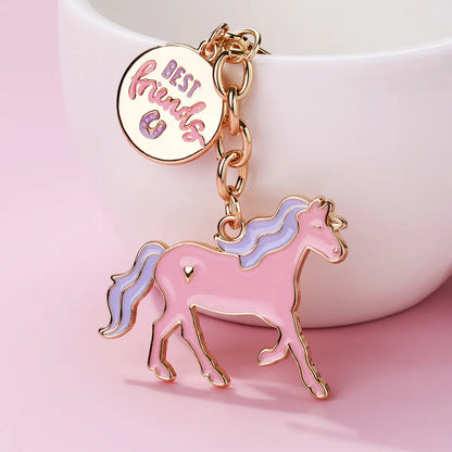 Cartoon Style Cute Sweet  Alloy Enamel K Gold Plated Bag Pendant Keychain