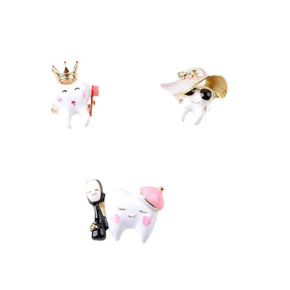 Cartoon Style Cute Teeth Alloy Enamel Women'S Brooches