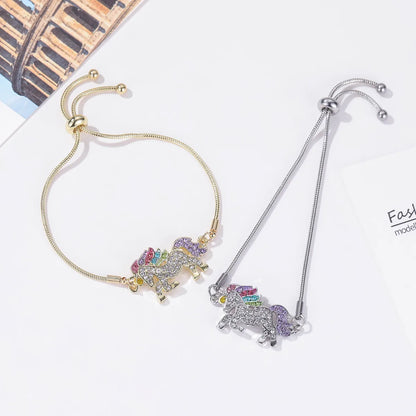 Cartoon Style Cute  Alloy Inlay Zircon Kid'S Bracelets