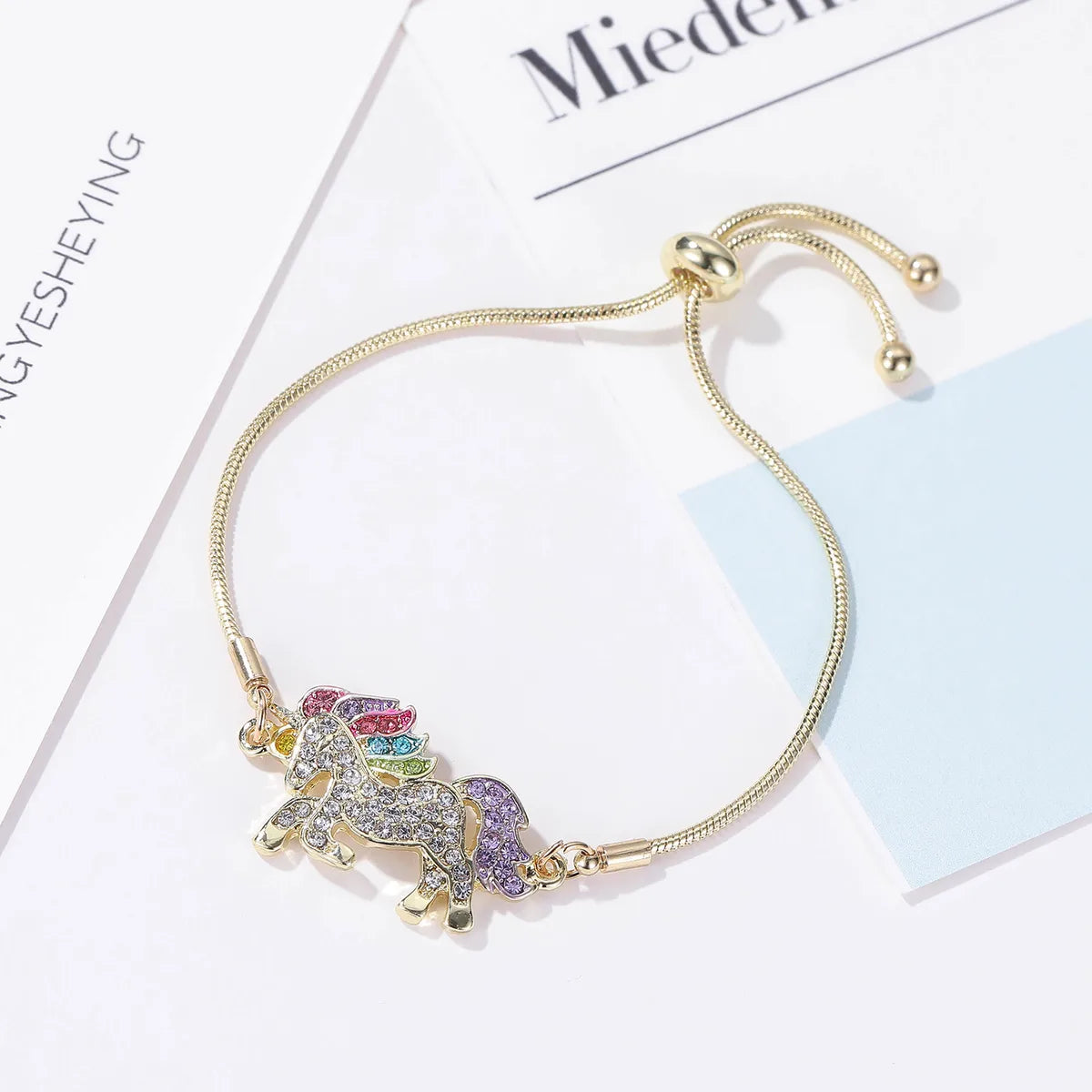 Cartoon Style Cute  Alloy Inlay Zircon Kid'S Bracelets