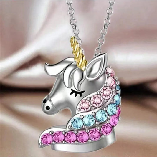 Cartoon Style Cute  Rhinestones Alloy Wholesale Pendant Necklace