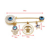 Cartoon Style Devil'S Eye Alloy Inlay Rhinestones Women'S Brooches